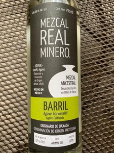 Etiqueta Mezcal Real Minero Barril